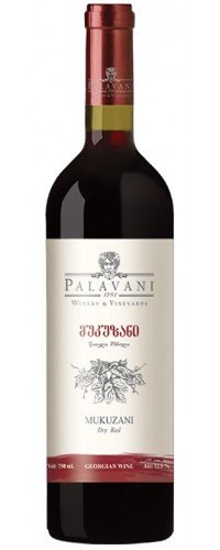 Вино Palavani Мукузани красное сухое 0.75 л 12.5% ​​(4860112300148)