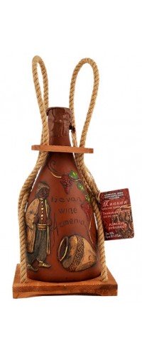 Вино красное сухое Ijevan (Иджеван) Тнакан керамика кувшин с веревкой 0.75 л (4850001030515)