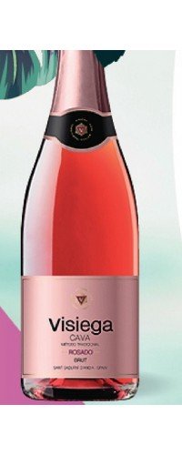 Вино игристое Cava Visiega розовое брют 0,75л