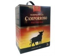 Вино красное сухое Кампорросо Темпранильо 3 л