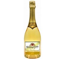 Вино игристое Bagrationi золотое полусладкое 12% 0,75л