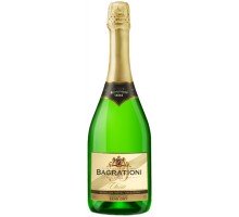 Вино игристое Bagrationi классическое белое полусухое 12% 0,75л