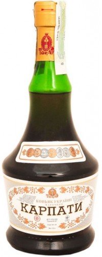 Коньяк Украины марочный "Карпаты" 8 лет выдержки 40% 0,5л