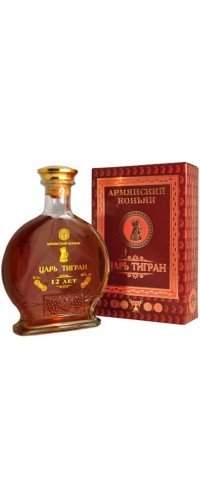 Коньяк "Царь Тигран" 12-летний в подарочной коробке 0,5л
