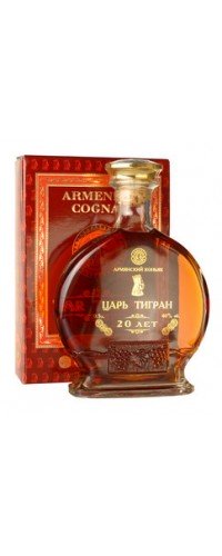 Коньяк "Царь Тигран" 20-летний в подарочной коробке 0,7л