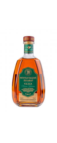 Коньяк Украины "Французский Бульвар" V.S.O.P. 4 года выдержки 0.5л (4820213961099)