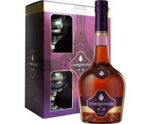 Коньяк Courvoisier VS 40% 0.7л + 2 бокала (5010696004065)
