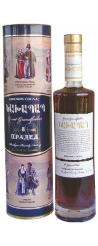 Коньяк Армянский "Прадед" 8 летний 0.5л в коробке (4850015314380)