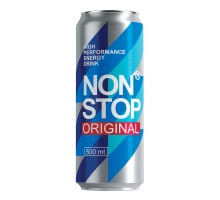 Упаковка безалкогольного напитка Non Stop Energy Original 0.5 л х 12 банок (4820097890324)