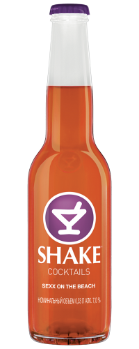 Упаковка слабоалкогольного напою SHAKE Sexx on the Beach 7% 0.33 л х 24 пляшки (4820097894834)